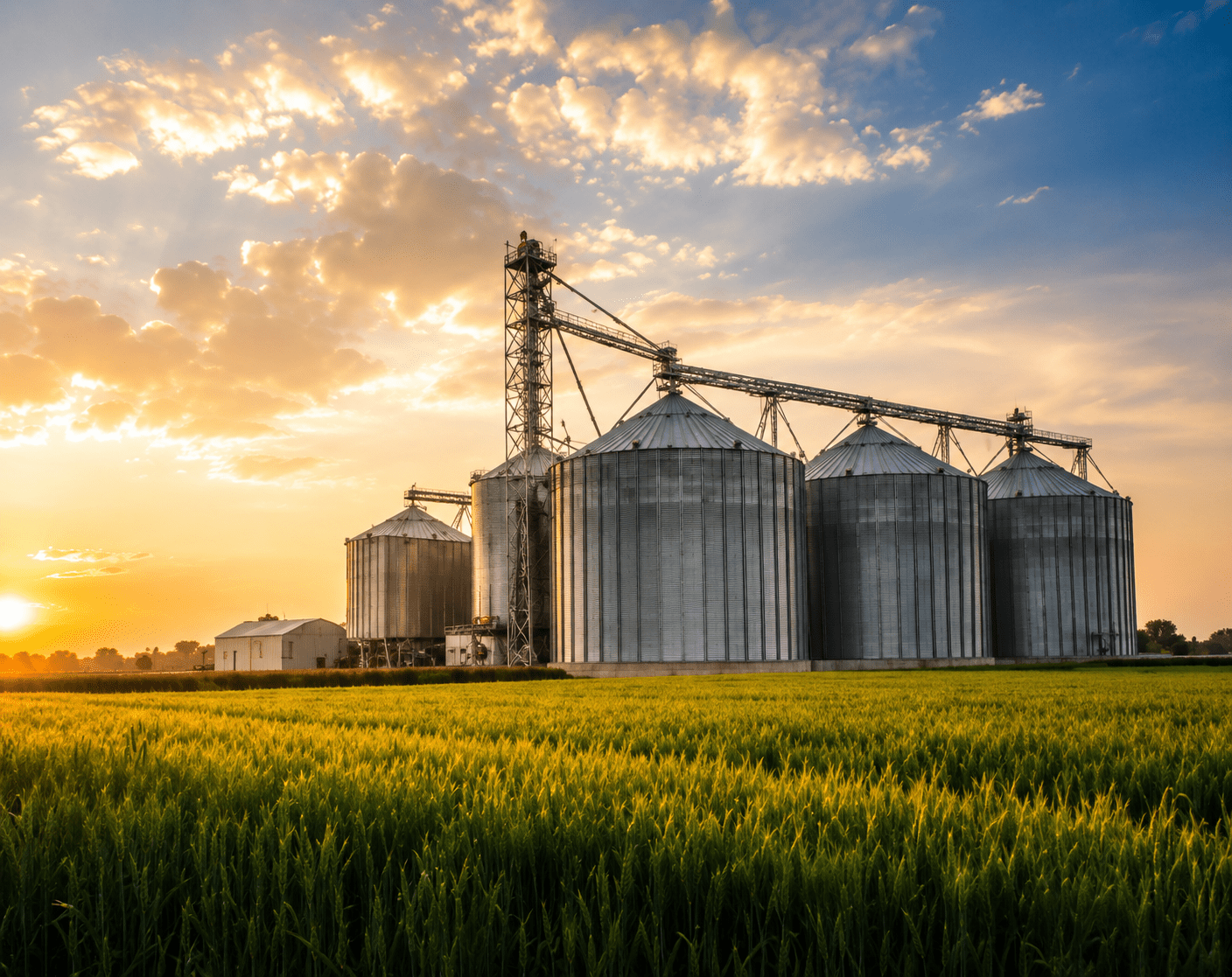 Agricultural grain storage facility